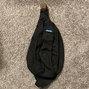Black Kavu bag with brown strap